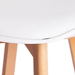 Стул барный TULIP BAR (mod. C1014H-1)/1 шт. в упаковке, пластик/дерево, 42 х 47,5 х 104 см, White (Белый) 70029/ натуральный | изображение 7