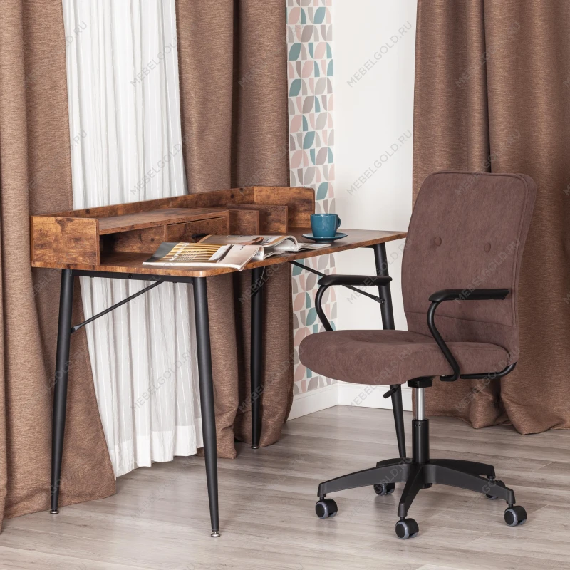 Кресло WIND, флок, коричневый, 6 | изображение 10