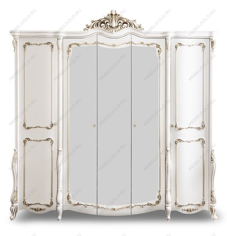 Шкаф Анна Мария 5-дверный белый матовый | изображение 1