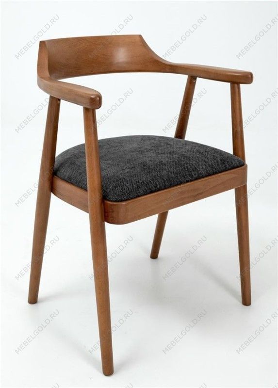 Полукресло венское Mercurius (светлый орех/ткань Графит)