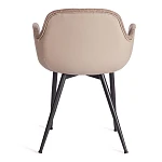 Кресло VALENTINO (mod. PC45-2)/1 шт. в упаковке, металл/экокожа/ткань, 55 х 58 х 81 см, Brown (коричневый)/чёрный | изображение 3