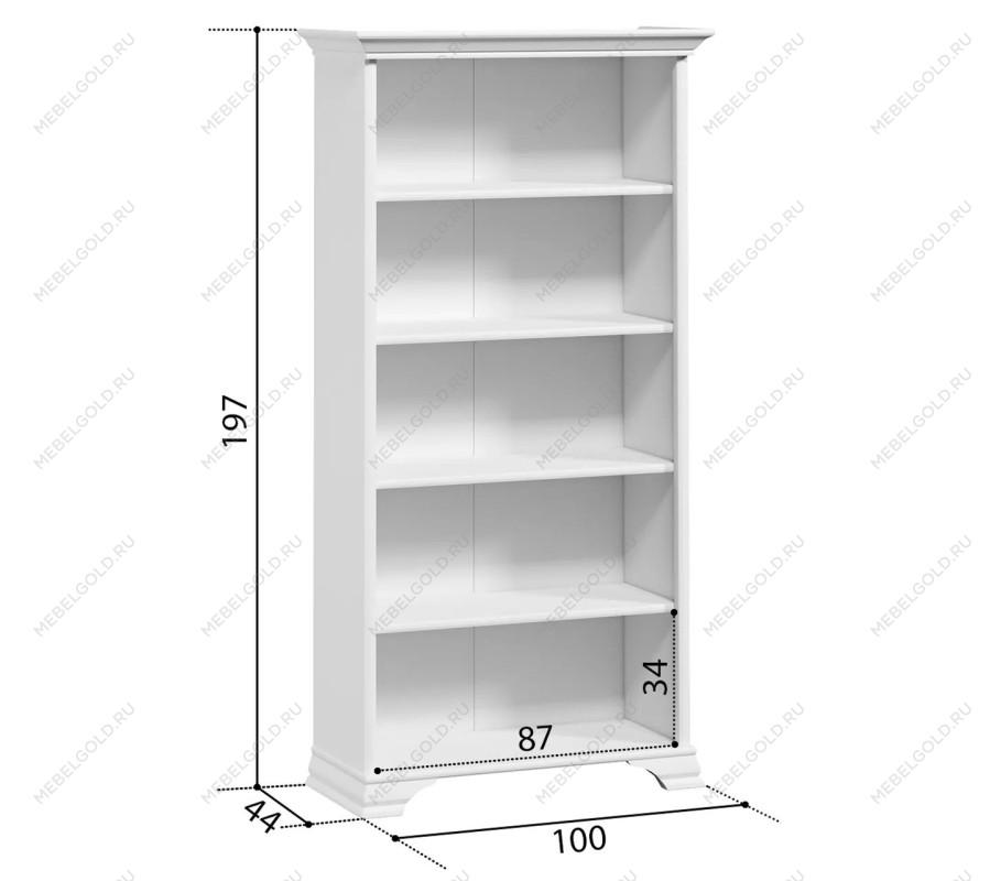 Центральный склад - Шкаф Кентаки REG/90 белый | изображение 3