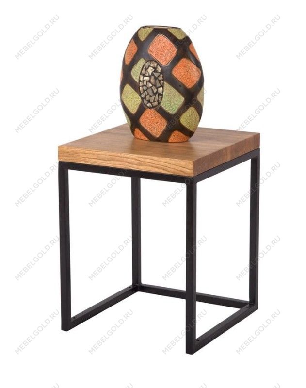 Стол кофейный Лайтборт Loft (Дуб/каркас чёрный) | изображение 1