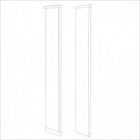 Натали стоевая к шкафу правая белый глянец