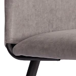 Стул обеденный La Rousse, NEW, велюр, серый/чёрный, 29, 45х55х93 см | изображение 7