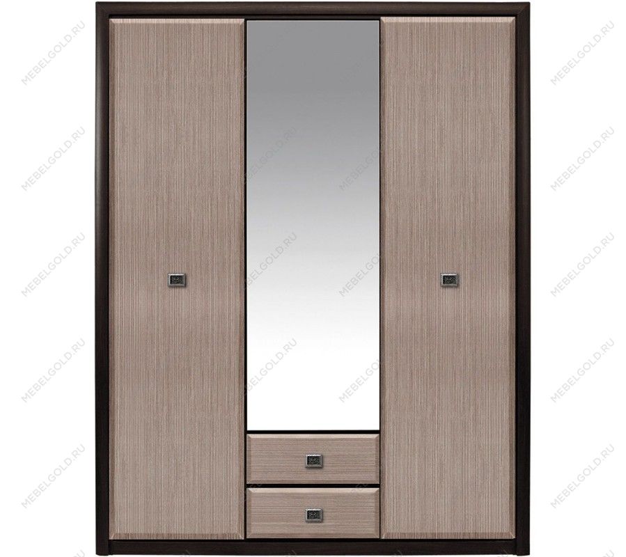 Шкаф платяной Коен SZF 3D2S Венге/Штрокс (NEW)