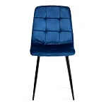 Стул CHILLY (mod. JSC-220), Велюр/металл, 44,5х52,5х88 см, Blue (синий) HLR64 / черный | изображение 4