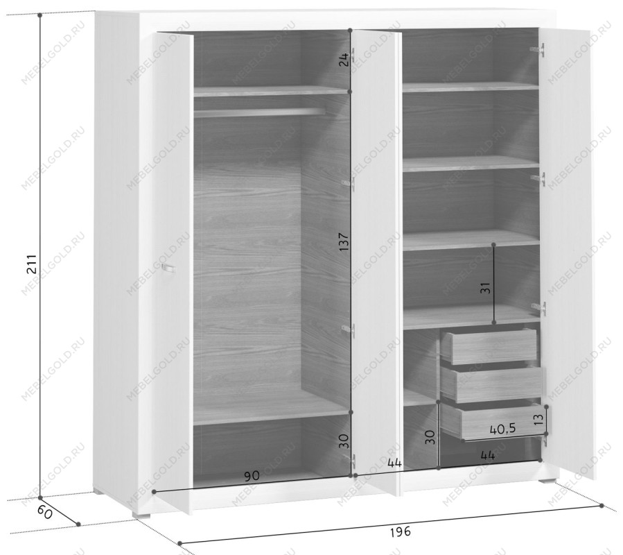 Шкаф Мальта SZF4D | изображение 1