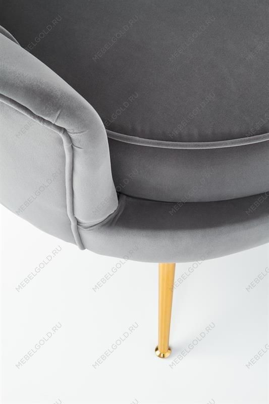 Кресло Halmar AMORINITO (серый/золотой) | изображение 7