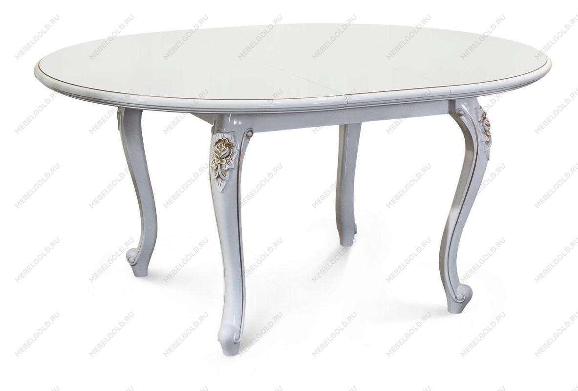 Стол Натали круглый белый глянец | изображение 1