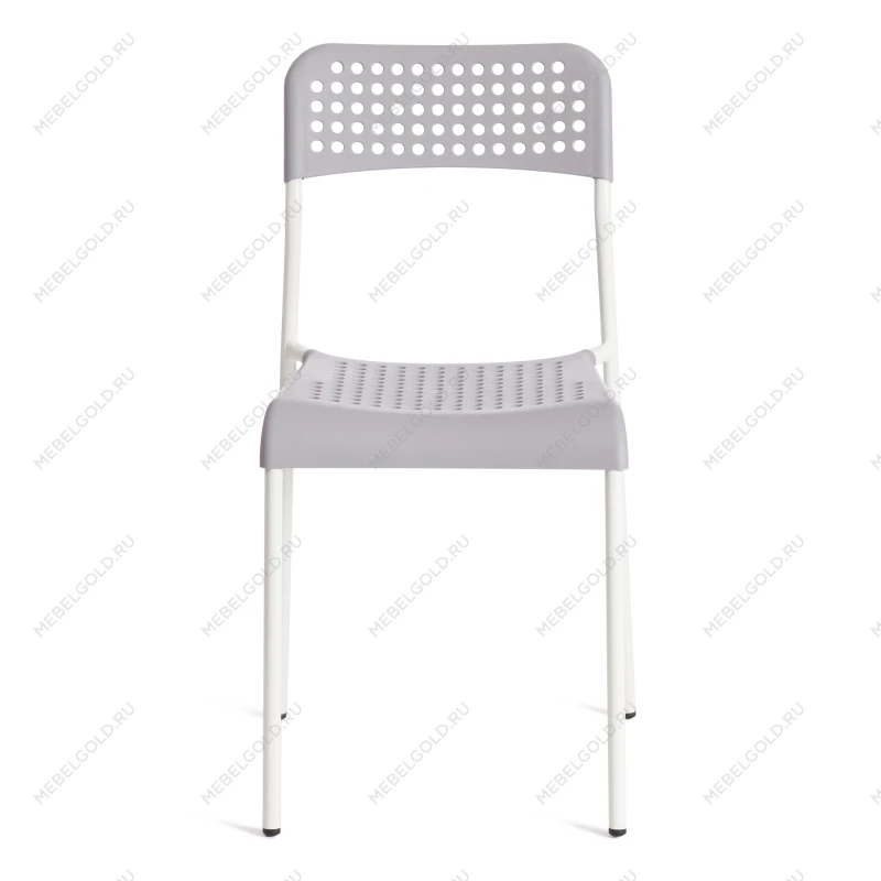 Стул ADDE (mod. C-049), металл/пластик, 39 х 49 х 78 см, Grey(серый)/White(белый) разборный | изображение 4