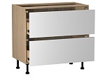 Стол с ящиками СЯ-90 (2), Женева (900*520*870) Дуб Палермо/Белый матовый, 22421 | изображение 1