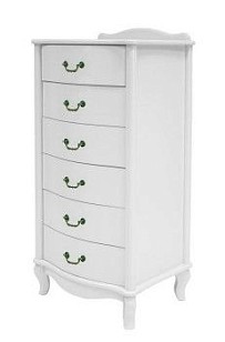 Комод Джульетта узкий 6 ящ. (молочный дуб)