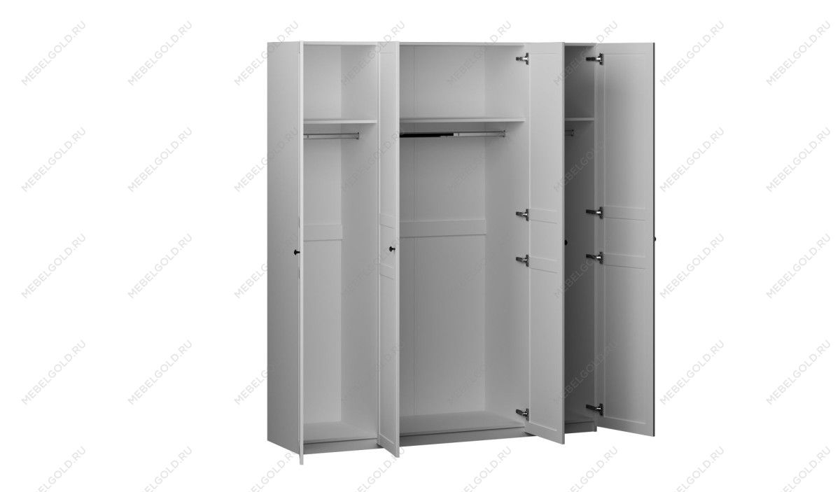 Шкаф 4-х дверный Фрея с комбинированными дверями (1800*503*2204), Белый | изображение 1