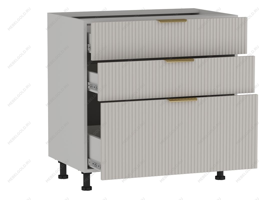 Стол с ящиками СЯ-80 (176/356), Монза (800*523*820) Экокожа Бежевый, 23120 | изображение 1