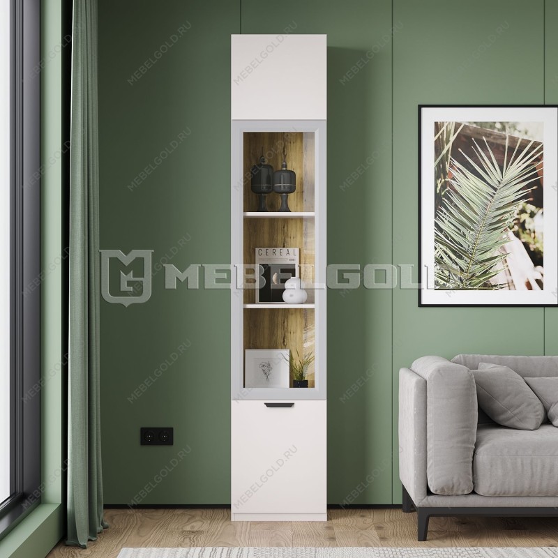 Шкаф с витриной Модерн 1V2D | изображение 1