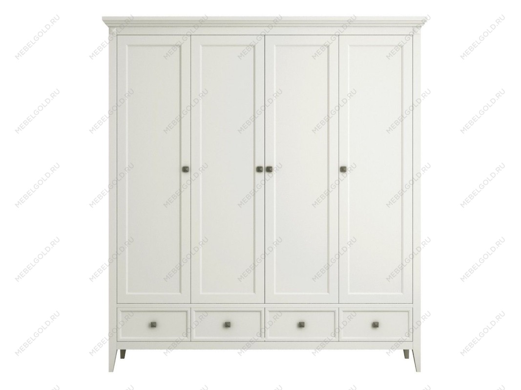 Шкаф четырехстворчатый Manhattan (Молочный)
