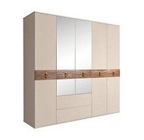 Шкаф 5-ти дверный с зеркалами, с ящиками, Bogemia Wood Fa (Ваниль/Золото) БМШ1/51(Wo)