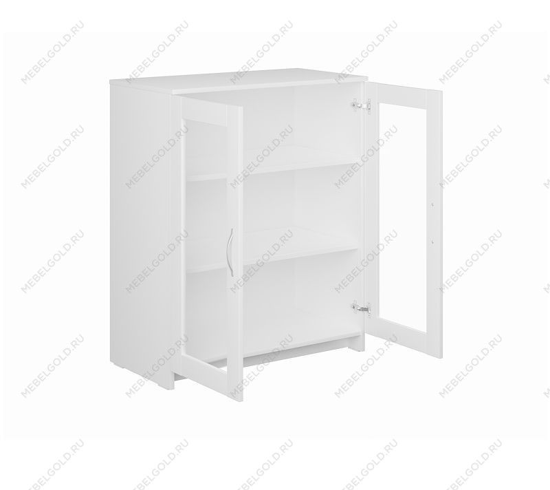 БРИМНЭС / СИРИУС тумба ИКЕА / IKEA 2 двери со стеклом 78х95 белая | изображение 2