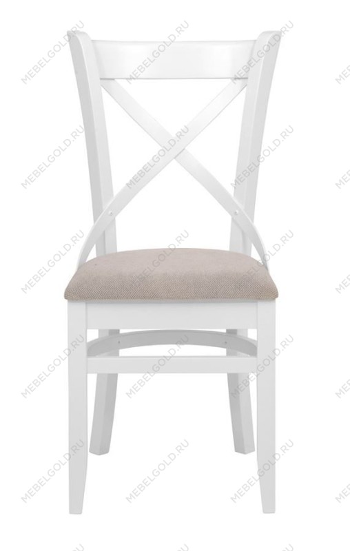 Стул Хью (Белая эмаль/бежевый М02) | изображение 1