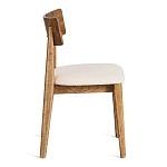 Стул THOR, дерево вяз/ткань лен, груша№3/бежевый лен, 50х48х81,5 см | изображение 1