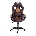 Кресло DRIVER (22), кож/зам/ткань, коричневый/бронза, 36-36/TW-21 | изображение 4