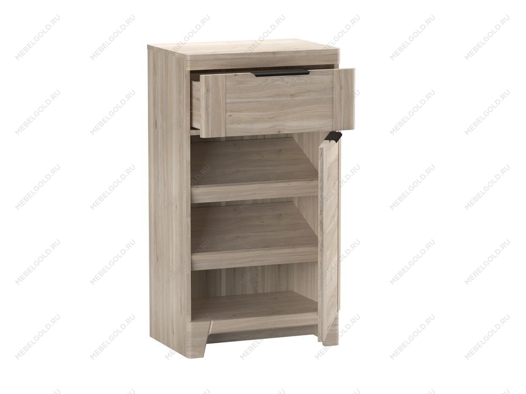 Тумба высокая узкая, Юта (543*377*1000) Дуб Мария, 50605 | изображение 1