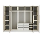 Шкаф Лейла 6-дверный светло серый камень | изображение 2