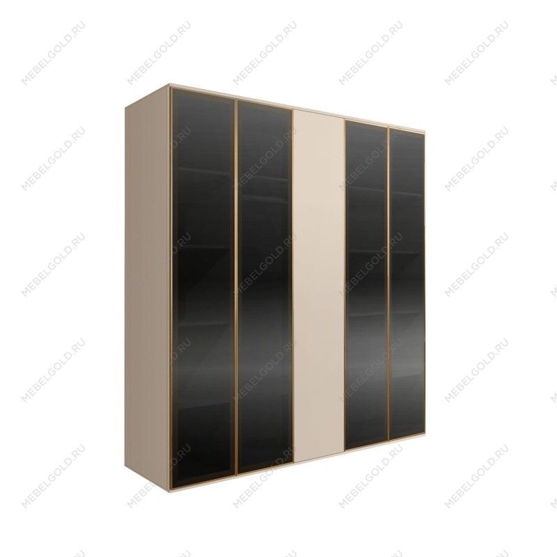 Шкаф 5-ти дв. Bogemia Air (Ваниль/Золото) БМШ2/5(4)