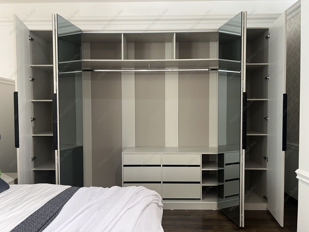 Шкаф Стелла 6-дверный белый | изображение 6