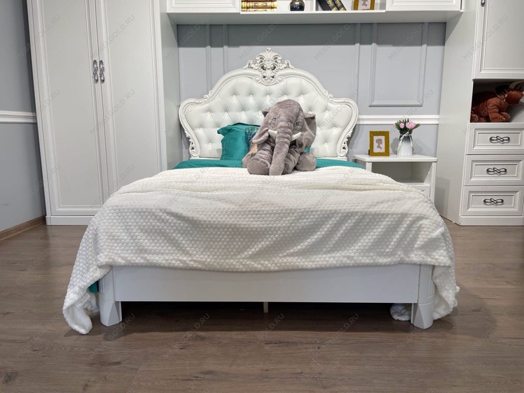 Детская кровать Мишель 120х200 см белый матовый | изображение 4