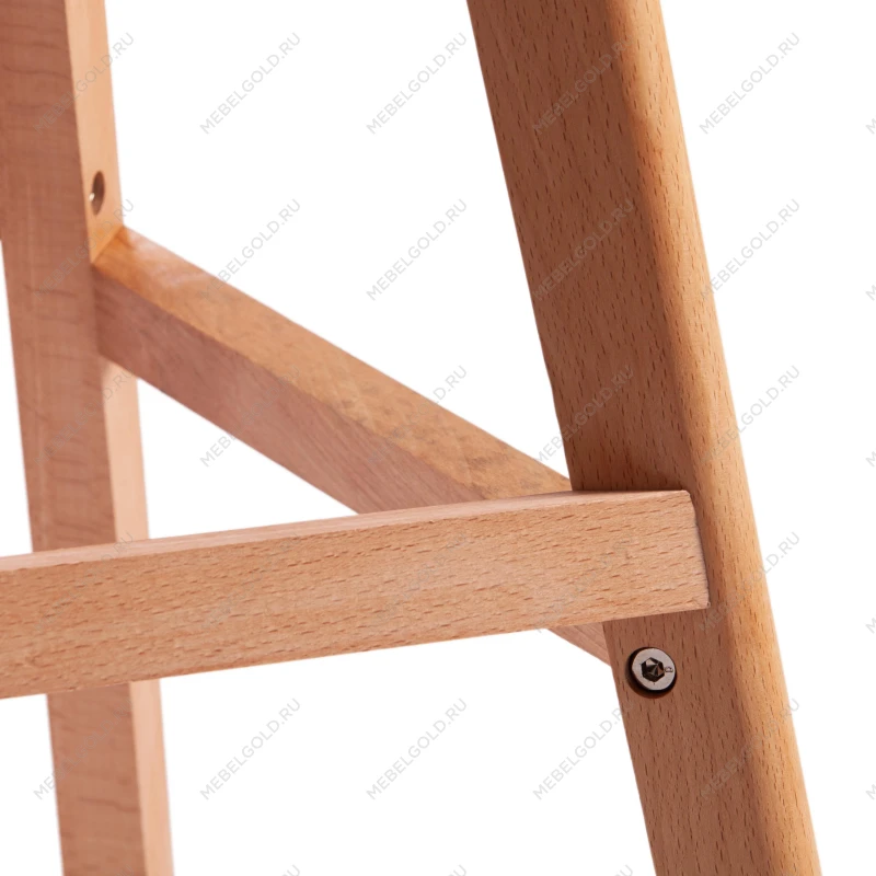 Стул барный TULIP BAR (mod. C1014H-1)/1 шт. в упаковке, пластик/дерево, 42 х 47,5 х 104 см, White (Белый) 70029/ натуральный | изображение 8