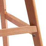 Стул барный TULIP BAR (mod. C1014H-1)/1 шт. в упаковке, пластик/дерево, 42 х 47,5 х 104 см, White (Белый) 70029/ натуральный | изображение 8