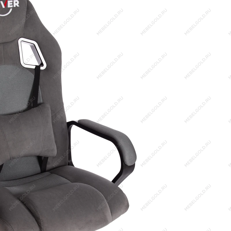 Кресло DRIVER (22), флок/ткань, серый/серый, 29/TW-12 | изображение 11