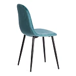 Стул BREEZE (mod. 4724), Велюр/металл, 44 х 53 х 87 см, Torquoise (бирюзовый ) HLR60 / черный | изображение 2