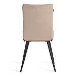 Стул обеденный Monte Carlo, флок, бежевый/черный, 7, 50х55х93 | изображение 3