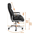 Компьютерное кресло Atlant, рецикл. кожа/иск. кожа, черный | изображение 20