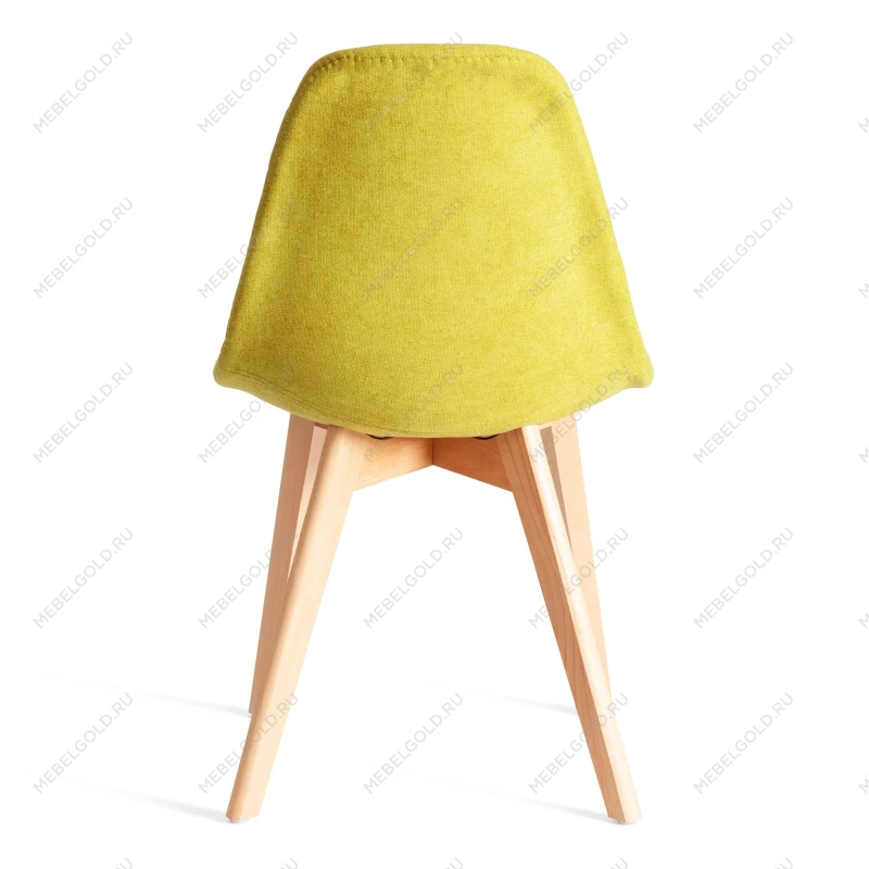 Стул CINDY SOFT (mod. C1021F1-1), фактурный велюр/дерево бук, 55 х 48 х 83 см, Светло-зеленый LY1701-8 / натуральный | изображение 3