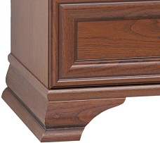 Шкаф с витриной Кентаки REG2W1S каштан