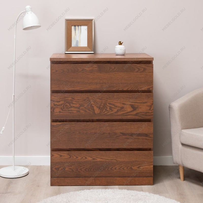 Варма Прайм 4 комод 80x100x48 шпон ясень, коричневый | изображение 3
