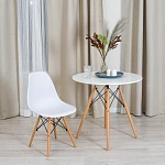 Стул CINDY (EAMES) (mod. 1801), дерево бук/металл/сиденье пластик, 45x51x82 см, White (белый) | изображение 8