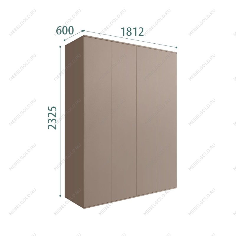 Шкаф 4-х дверный Bogemia Air (Мокка) БМШ2/4(0)