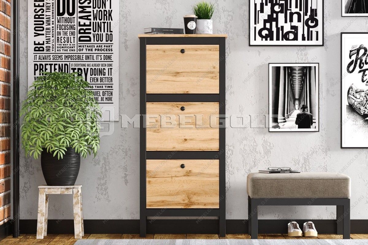 Тумба для обуви Лофт SFB3B/50 | изображение 1