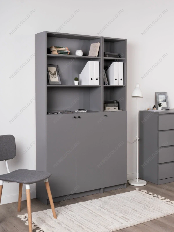 Стеллаж Варма Стэнд 39х198х28, серый | изображение 6