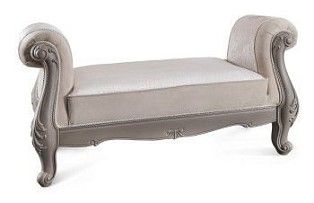 Оттоманка Мокко с двумя подлокотниками серый камень