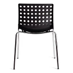 Стул SKALBERG (mod. C-084-A), металл/пластик, 46 х 56 х 79 см, Black (черный) / Chrome (хром) | изображение 3