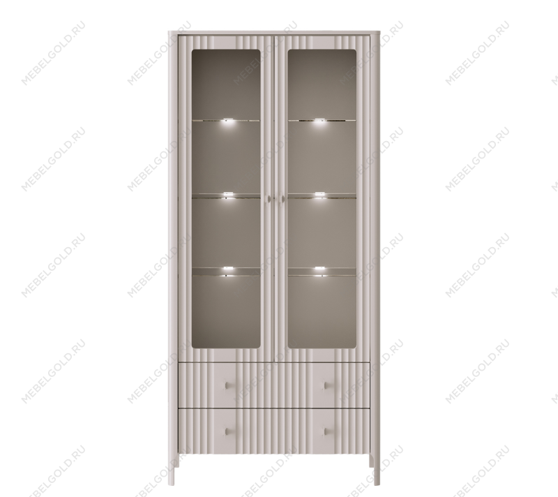 Витрина с подсветкой Далия REG2W2S персидский жемчуг