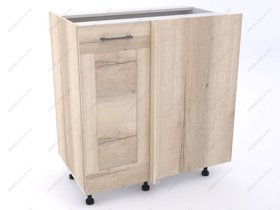 Стол угловой 960 СУ-100 левый , Дублин (900*470*1060) Дуб галифакс белый, 21627