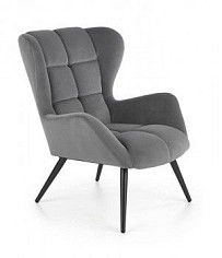 Кресло Halmar TYRION (серый/черный)