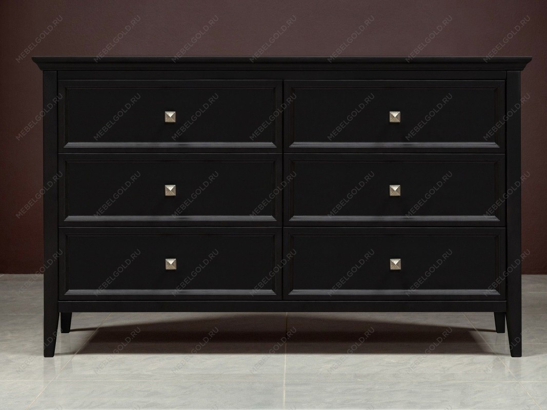 Комод большой 6 ящиков Manhattan (Черный) | изображение 2